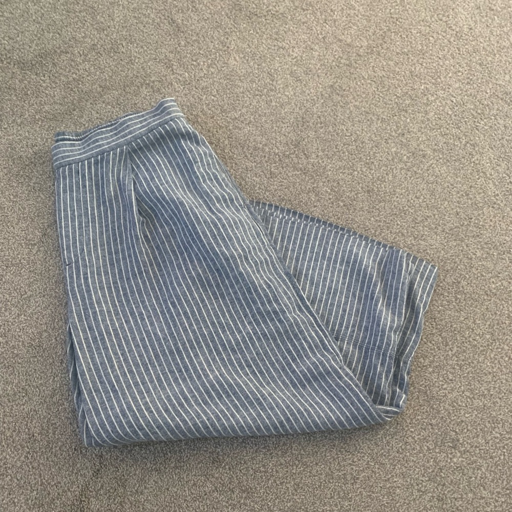 Banana Republic Striped Linen Blend Pants